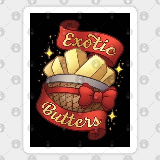 Exotic Butters Magnet by ChristaDoodles